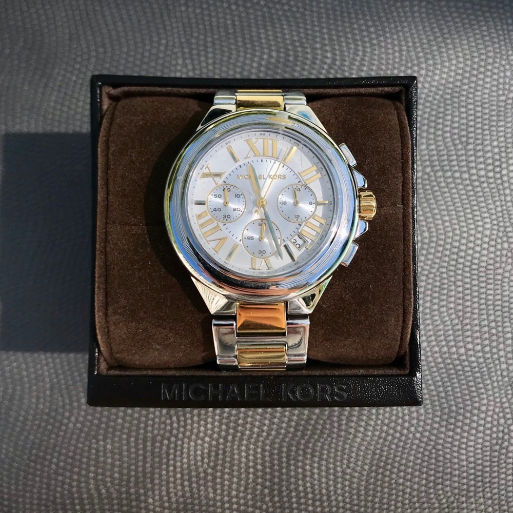 Women’s Michael Kors Silver and Gold Watch